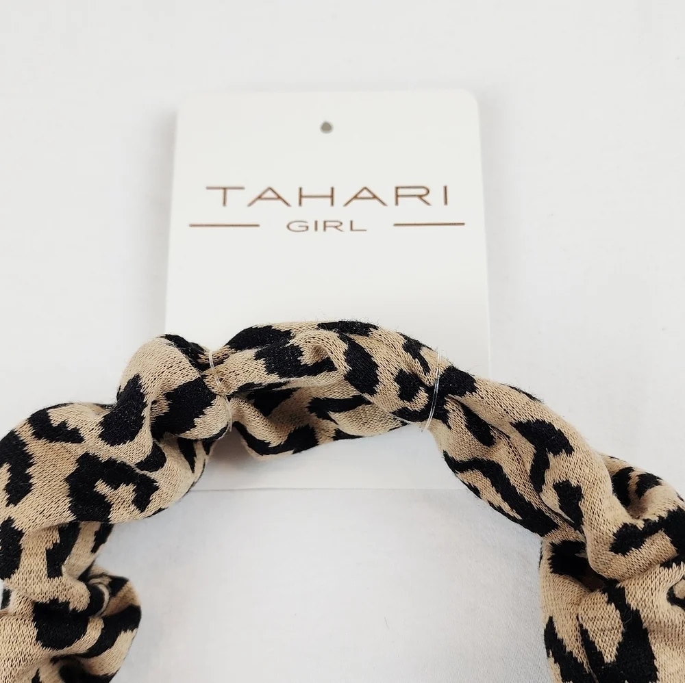 Tahari Girl Wide Leopard Print Headband Hair Accessories